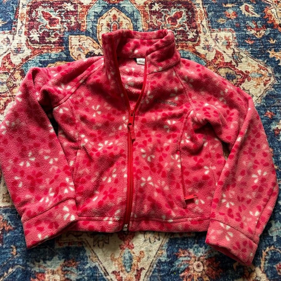 Columbia Other - Columbia Pink Patterned Fleece Jacket